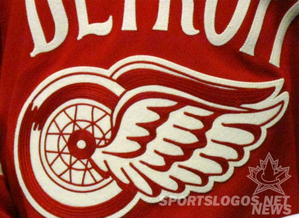 Red Wings 2014 Winter Classic Jersey Crest Detail