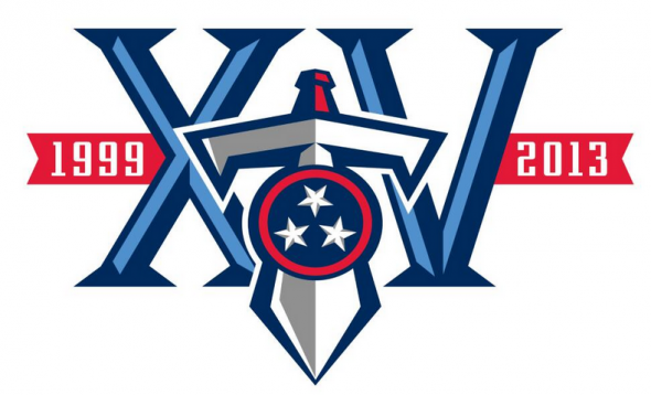 Tennessee Titans 15th Season Anniversary Logo 2013