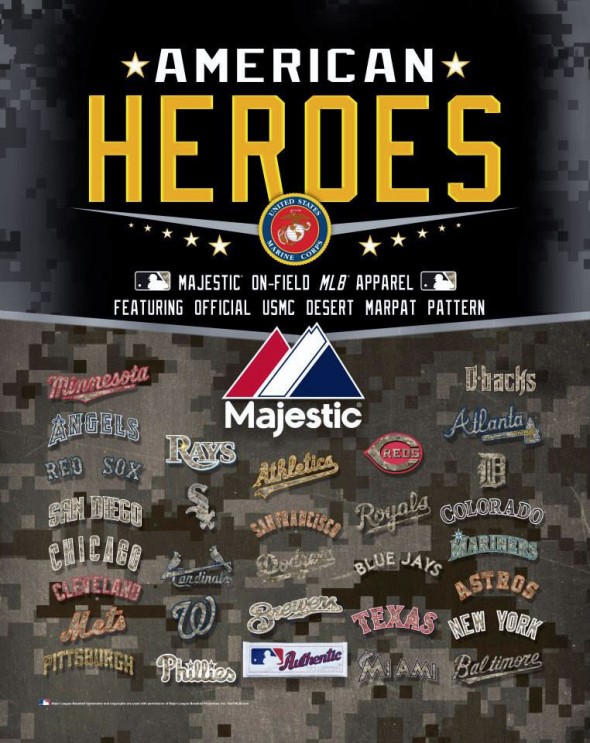 Pics: All MLB Teams Wearing Camo for Memorial Day – SportsLogos.Net News