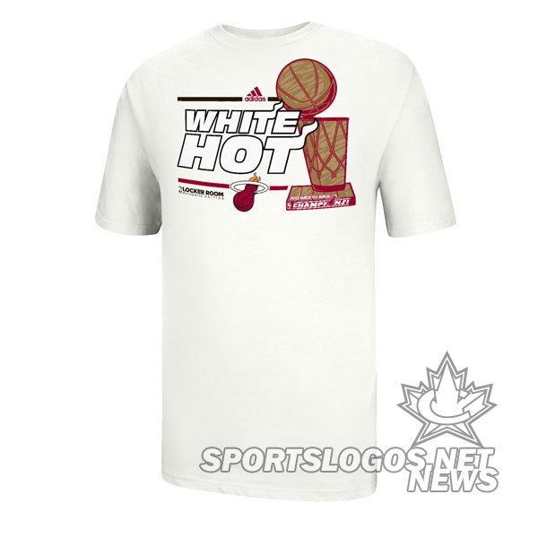 Miami Heat 2013 NBA Champions Adidas Locker Room Champs T-Shirt