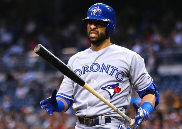 Jose Bautista, Toronto Blue Jays 2013 Road Grey Jersey