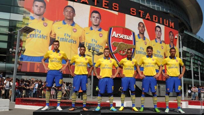 arsenal yellow kit