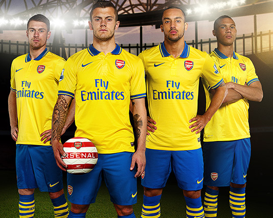 arsenal black and yellow kit