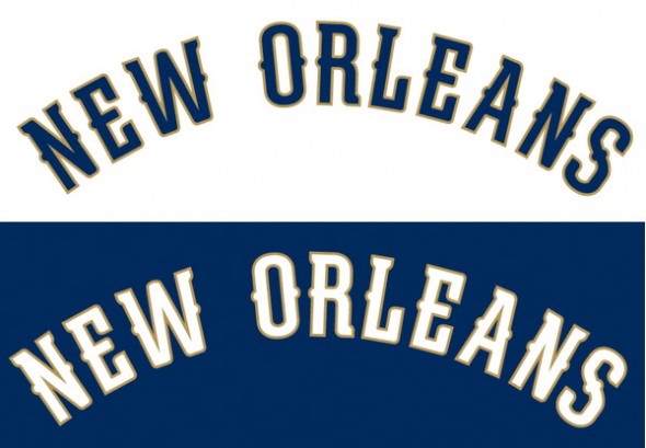 new orleans pelicans jersey font