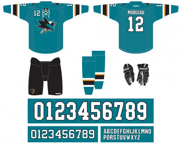 san jose sharks 2013 jersey