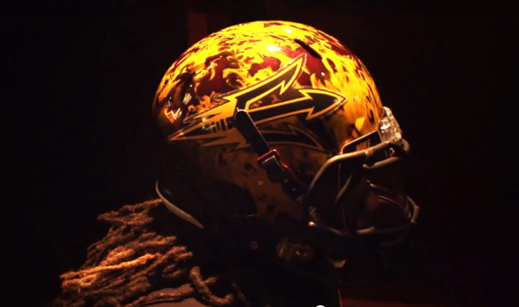 Arizona State helmet ASU flame new design