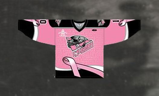 Cincinnati Cyclones Pink Jersey 2013-14