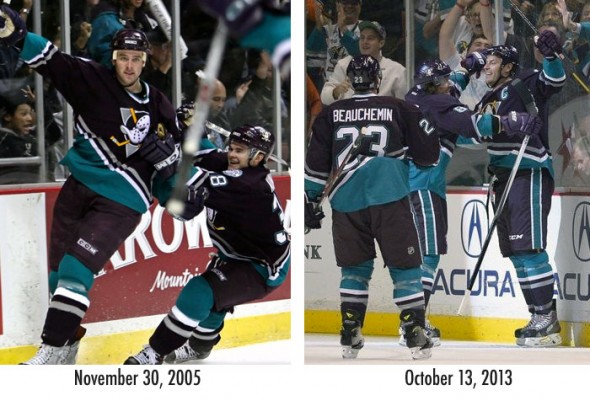 Anaheim Mighty Ducks Jerseys - 2005 Alternate Custom NHL Throwback