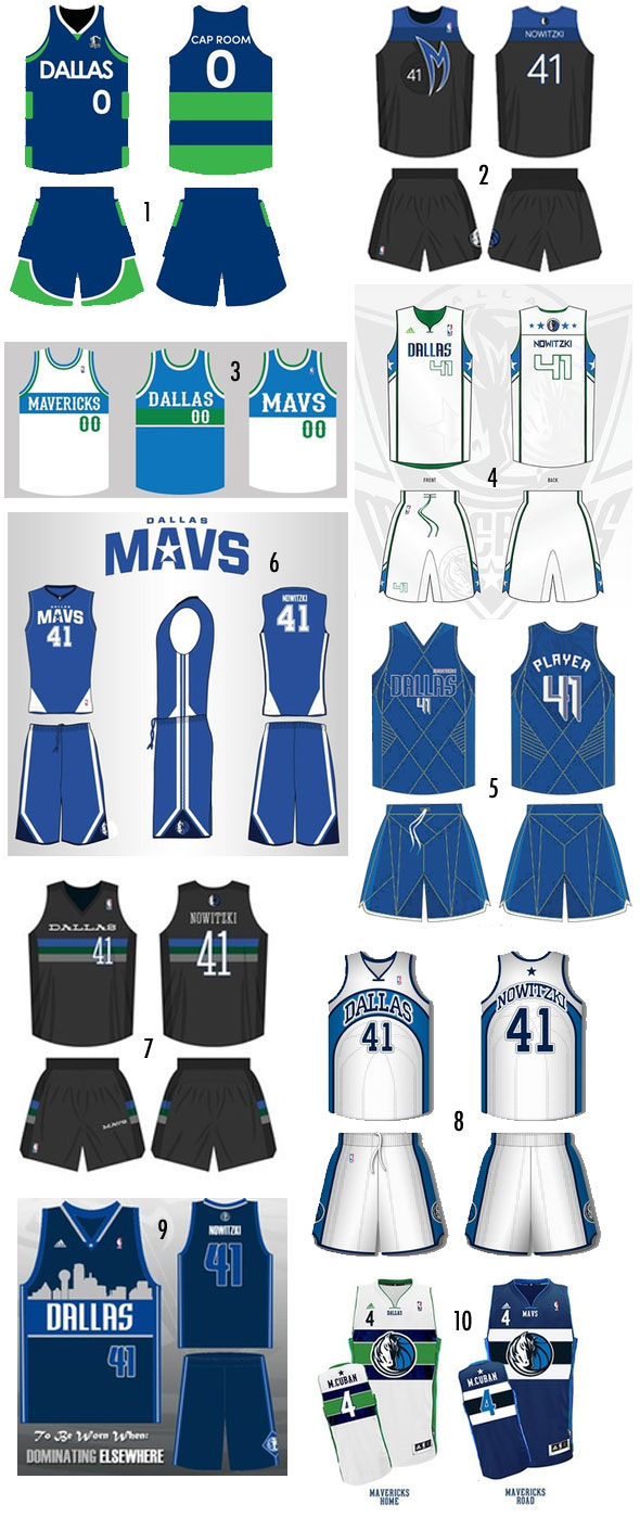 The best and worst of the Dallas Mavericks' uniform design contest