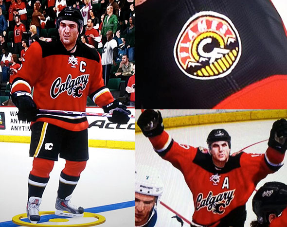 Flames Third Jersey NHL14 Leak