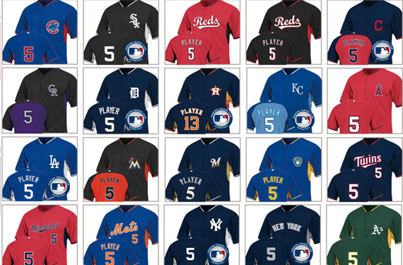 major league baseball team jerseys