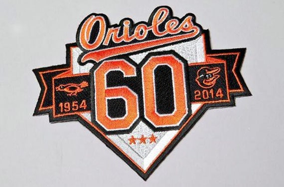 Baltimore Orioles to Wear 60th Anniversary Patch in 2014