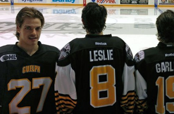 Guelph Storm Wearing Ti-Cats Jerseys on Sunday