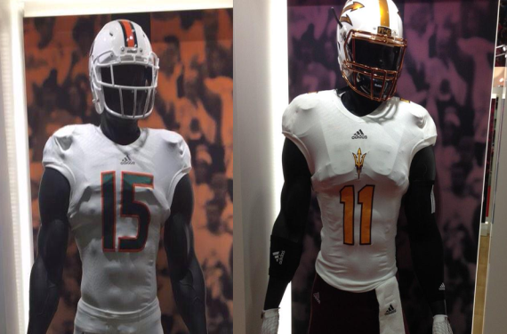 Adidas Shows Off Prototype Football Uniforms For Miami and Arizona State