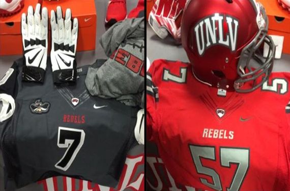 Are these new football uniforms for the UNLV Rebels?