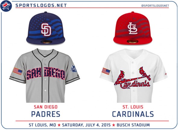 MLB Fourth of July Stars and Stripes Uniform Matchups – SportsLogos.Net News