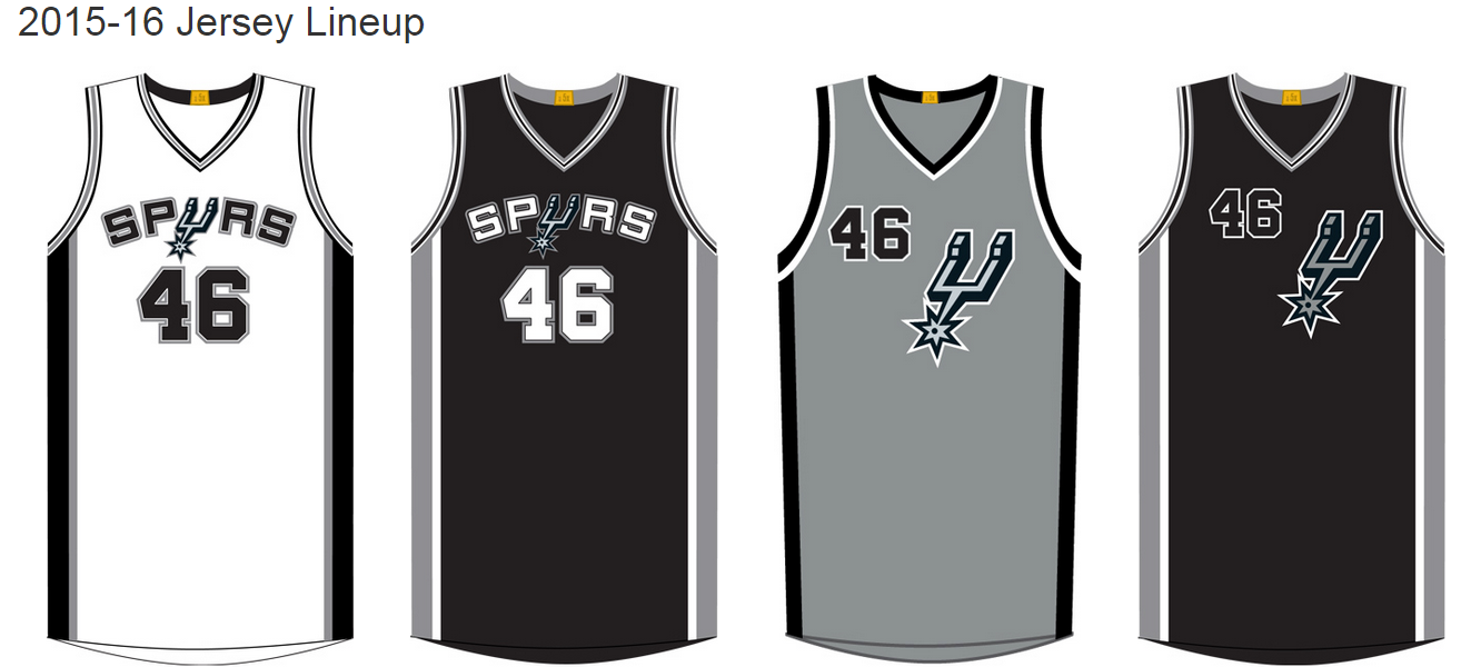spurs colorful jersey