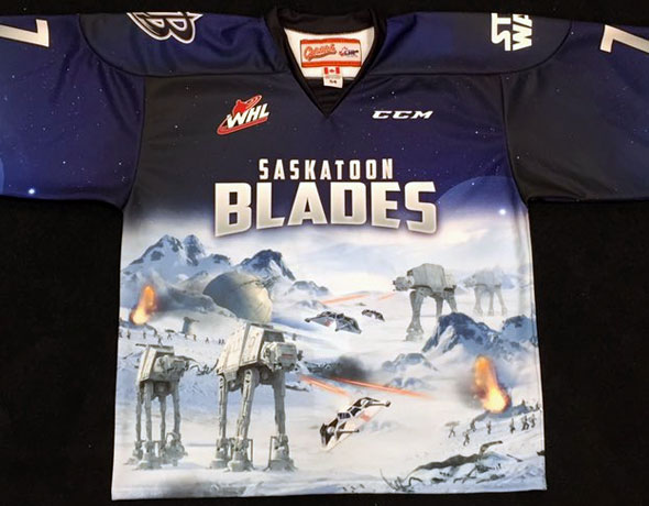 Saskatoon Blades Unveil Star Wars Uniform