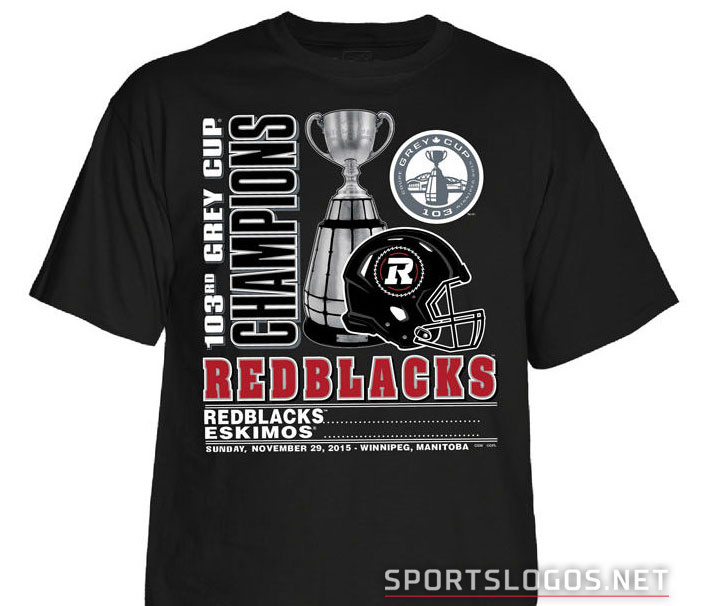 Ottawa RedBlacks Phantom Grey Cup Champs