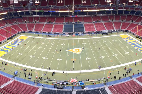 St. Louis Rams go extra yellow with their field design for Color Rush