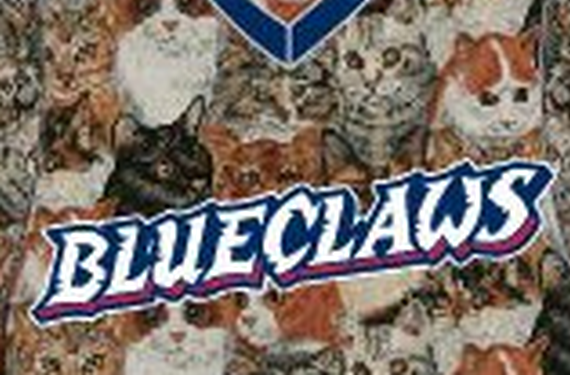 Lakewood BlueClaws will wear CATurday jerseys for Saturday game