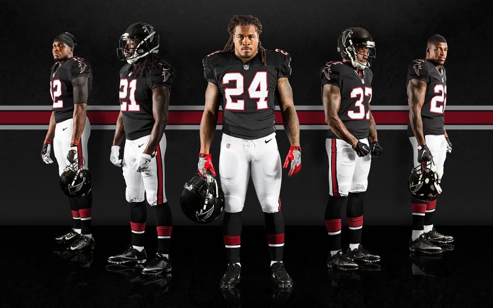 Atlanta Falcons mash up two eras of black uniforms with throwback look