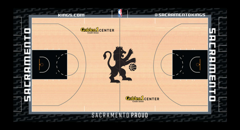 Sacramento Kings unveil new black alternative court design