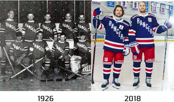 LOOK: New York Rangers unveil vintage jerseys for 2018 Winter Classic vs.  Sabres 