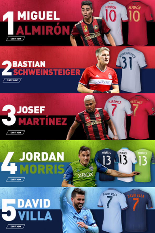 Miguel Almiron leads Major League Soccer in jersey sales for 2017 –  SportsLogos.Net News