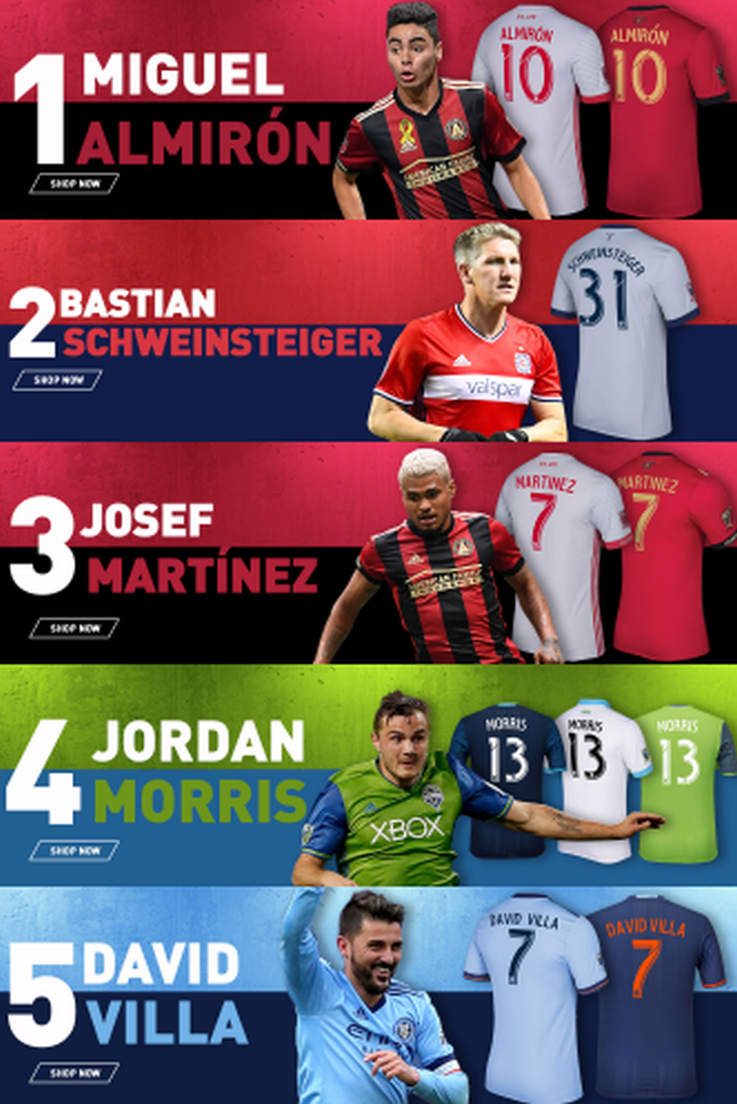 Miguel Almiron leads Major League Soccer in jersey sales for 2017