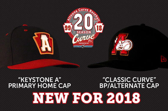 Altoona Curve introduce alternate caps for 20th season