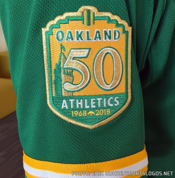 Chris Creamer  SportsLogos.Net on X: Oakland #Athletics unveil new Kelly  Green alternate jersey to celebrate their 50th anniversary. Our post with a  few more details:   / X