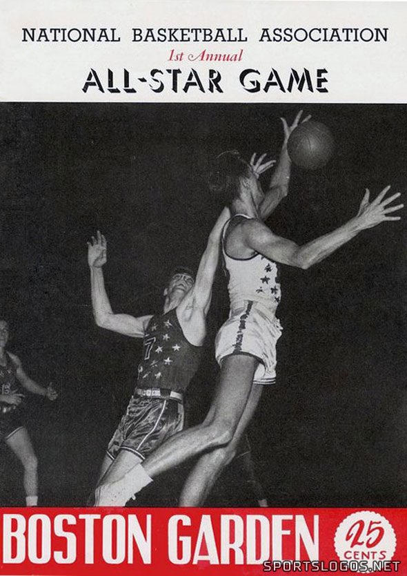 Program cover from the first NBA All-Star Game, 1951