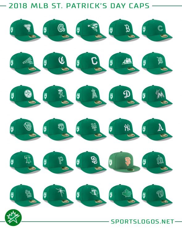 MLB Teams Wearing Green Caps, Jerseys on St Patrick's Day – SportsLogos.Net  News