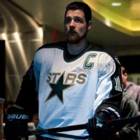 DALLAS Stars NHL Black Throwback Team Jersey w/Shoulder Patches
