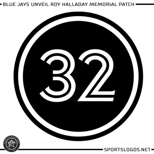 Chris Creamer  SportsLogos.Net on X: A photo of the #BlueJays Roy Halladay  memorial patch on the sleeve of their jersey has been added to our post on  their plans to retire