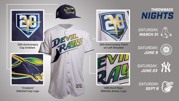 Tampa Bay Rays owner discusses road uniform changes and throwbacks –  SportsLogos.Net News