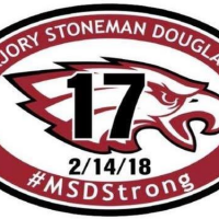 MLB teams wearing Marjory Stoneman Douglas High School caps at