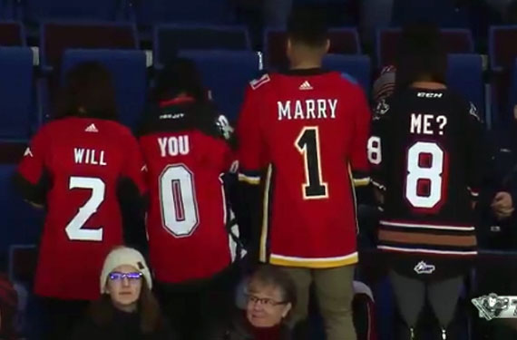 Jerseys Used In Wedding Proposal