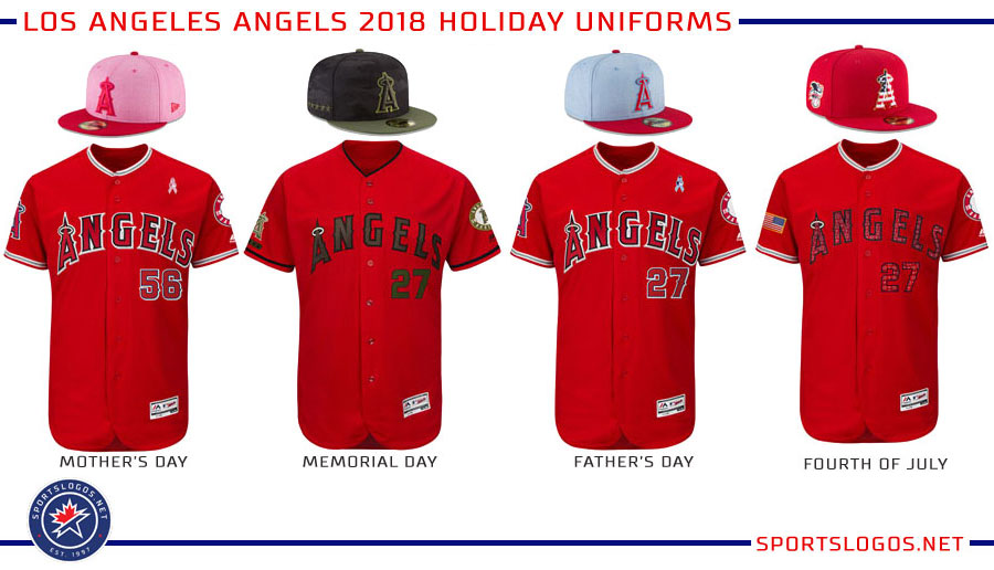 Chris Creamer  SportsLogos.Net on Twitter: Major League Baseball unveils  its 2018 Holiday Uniform designs for Mother's Day, Father's Day, Memorial  Day, Fourth of July and for the first time something special