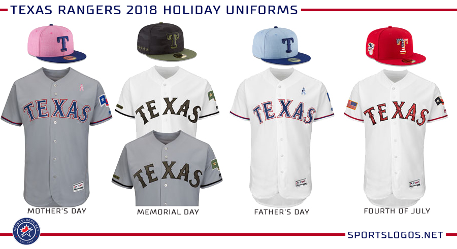 texas rangers memorial day jersey