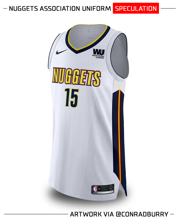 Made a jersey concept combining the Denver Nuggets and South Park! I took  inspiration from the Nuggets city jerseys, combining it with the colours  and silhouettes of the four boys and the