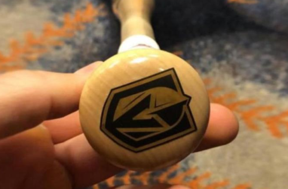 Bryce Harper adds Vegas Golden Knights sticker to his bat knob