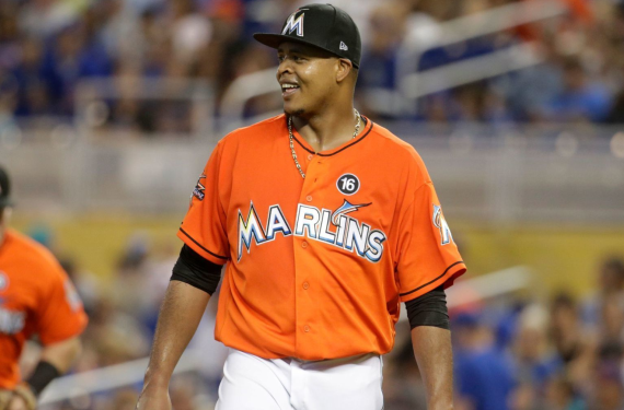 miami marlins orange jersey guy