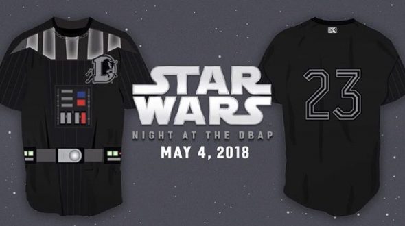 Tacoma Rainiers Star Wars Promo Jersey 2015