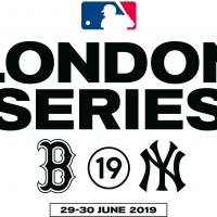 Logo released for the 2019 MLB London Series, between Boston and New York in June 2019