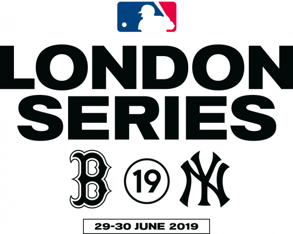 Logo released for the 2019 MLB London Series, between Boston and New York in June 2019