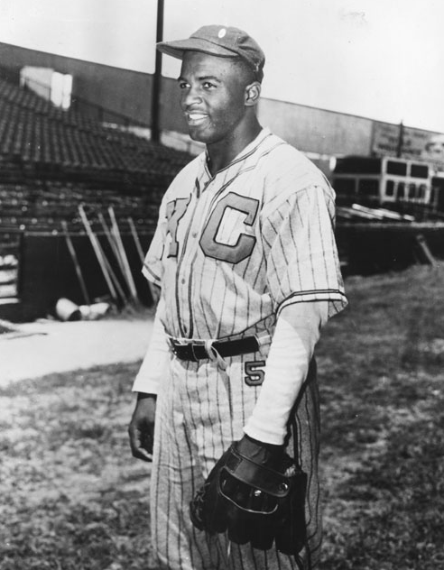 Jackie Robinson with the Kansas City Monarchs