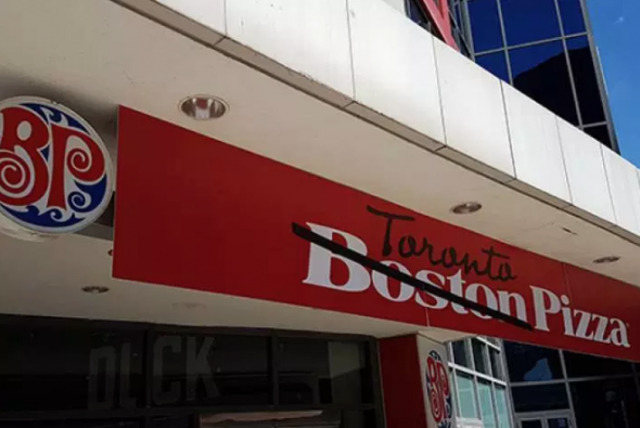 Toronto Pizza Boston Pizza Change 2016
