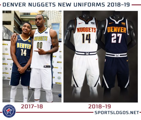 Nuggets Bring Back the Rainbow With New Uniform – SportsLogos.Net News
